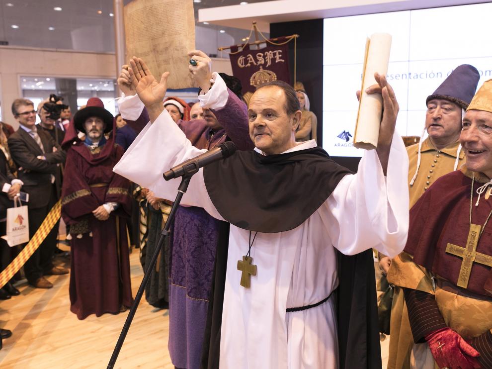 Representación en el estand de Aragón en el reciente certamen de Fitur, celebrado en Madrid.