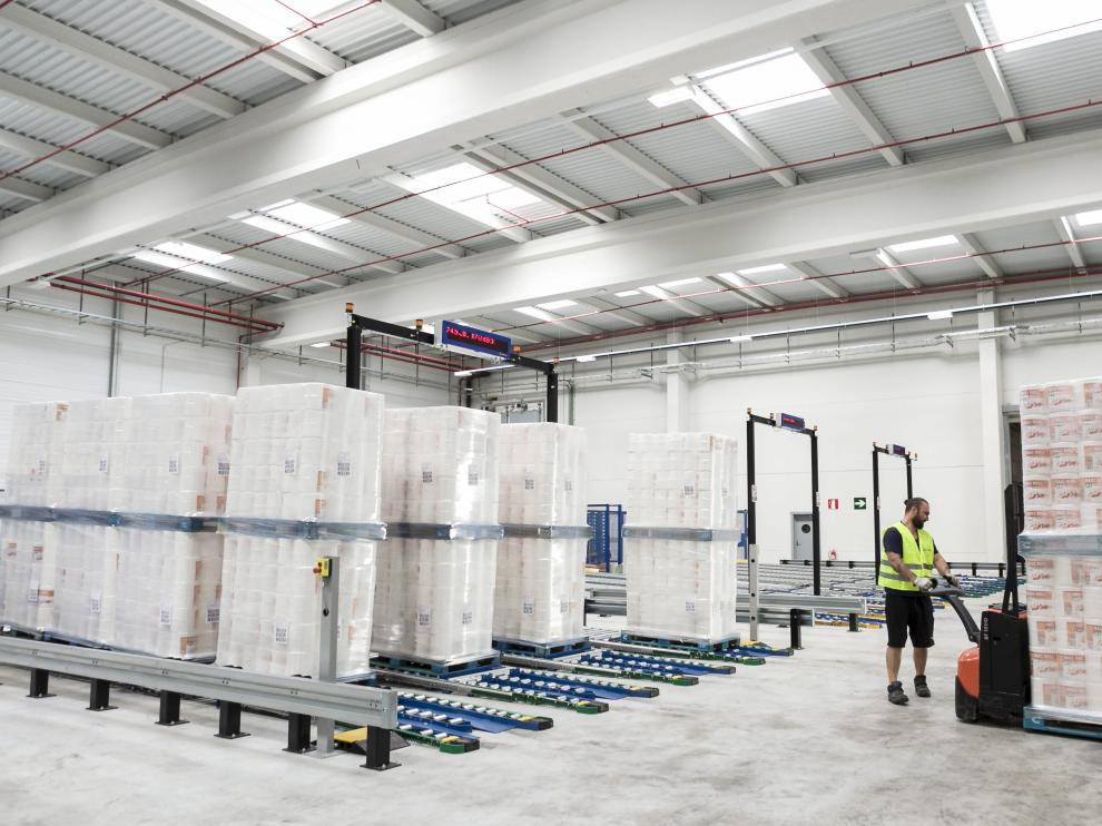 Instalaciones del nuevo almacén automático de Industrias Cartarie Tronchetti Ibérica en la planta de El Burgo de Ebro