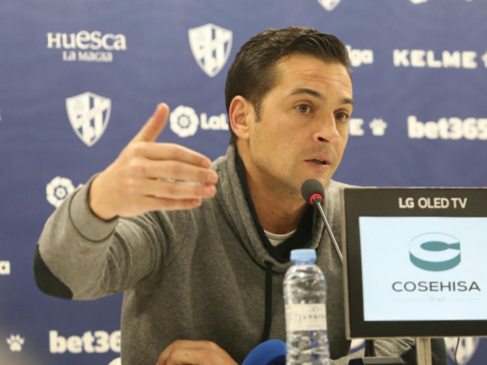 Francisco Rodríguez, en la rueda de prensa previa al duelo con el Valladolid.