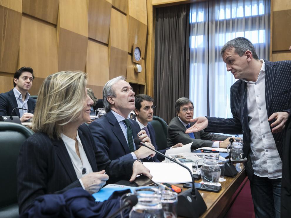 Pleno en el Ayuntamiento de Zaragoza.