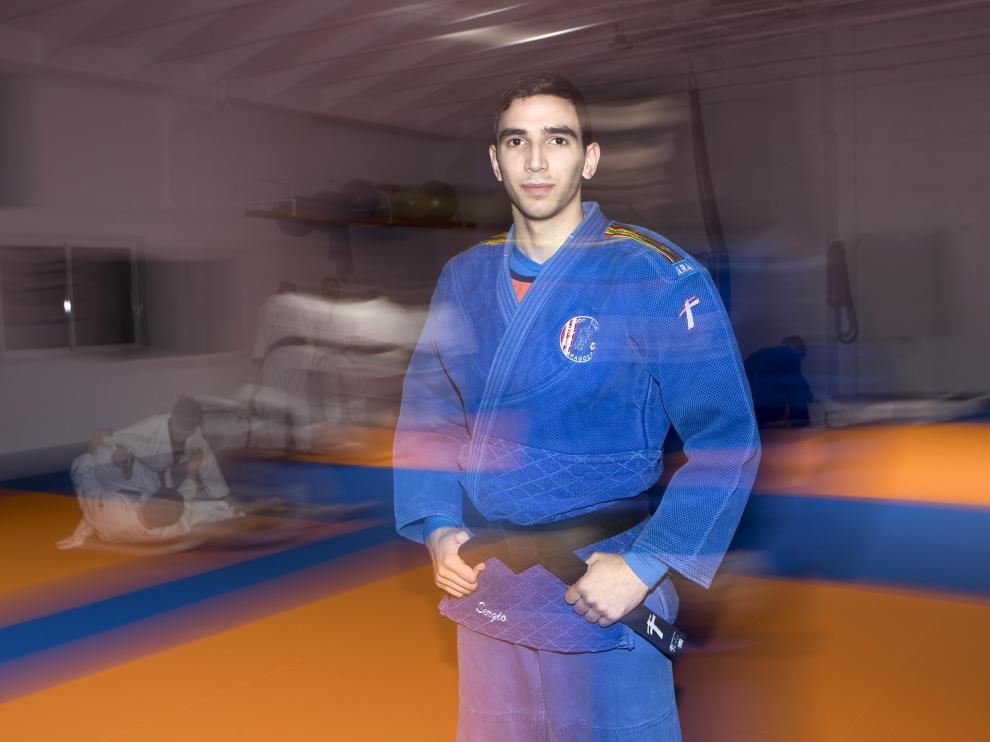 El internacional Sergio Ibáñez, del Zaragoza Judo Club.
