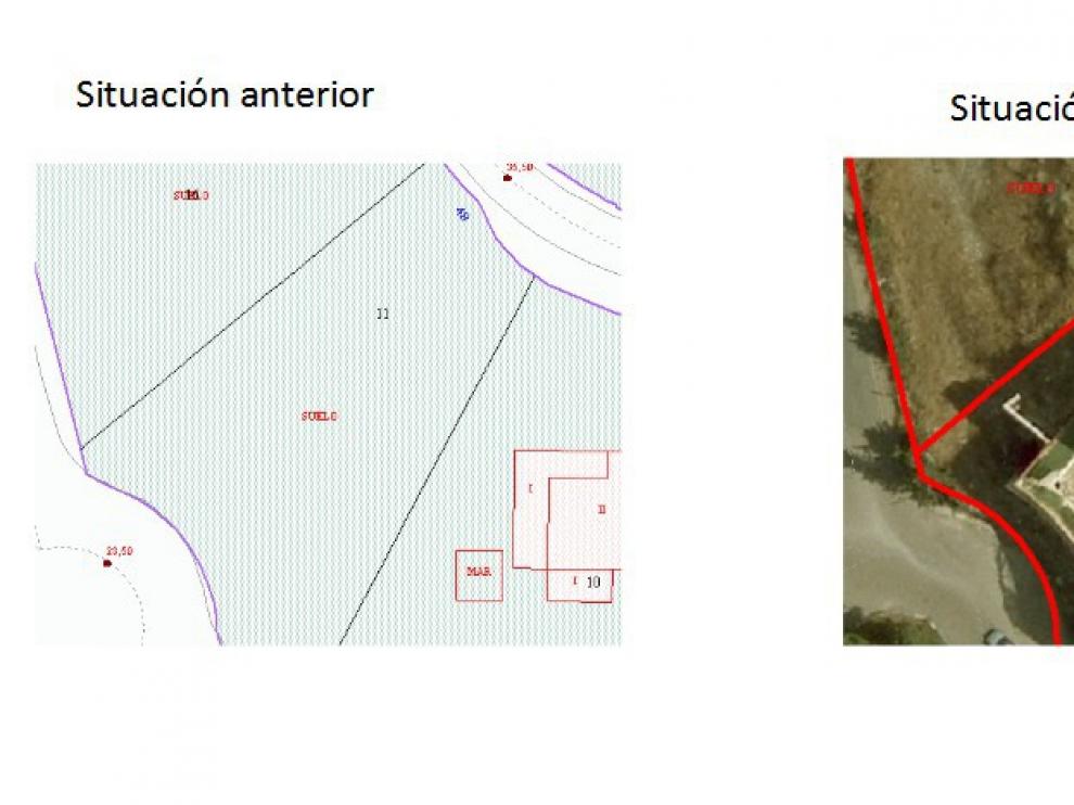 Imagen de una construcción irregular, dentro del proceso de regularización.