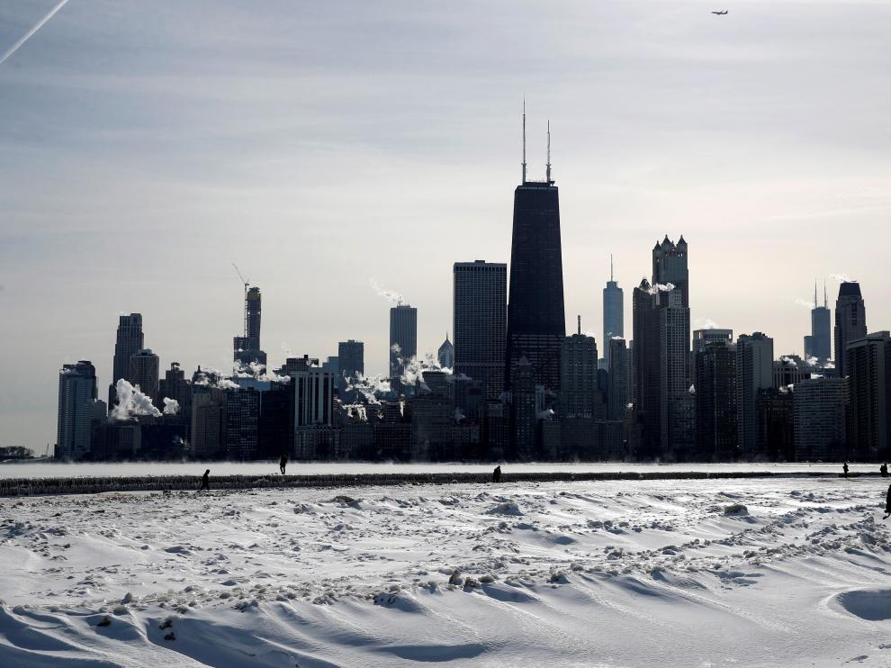 La ola de frío polar azota ciudades como Chicago.