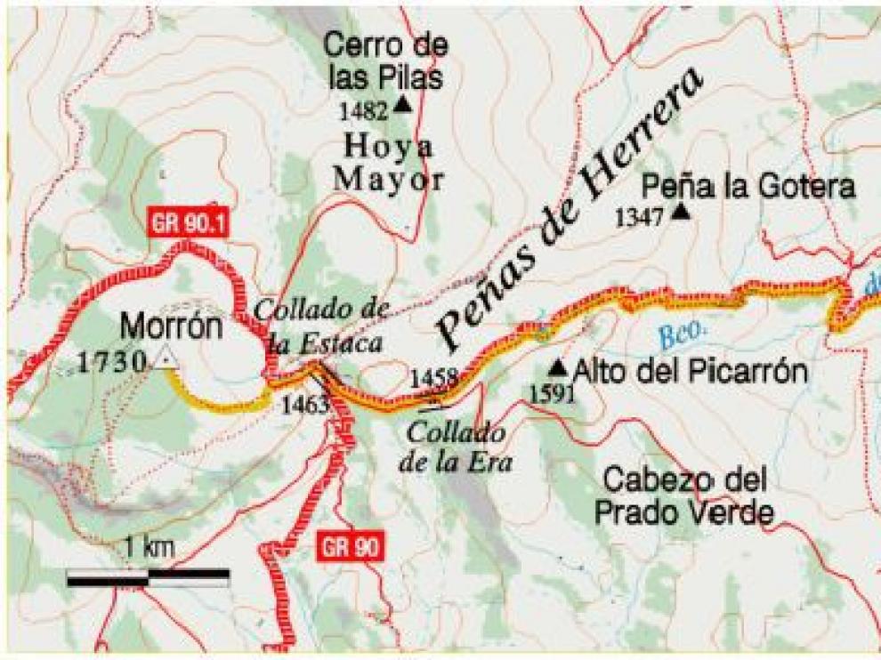 Mapa ruta Talamantes.