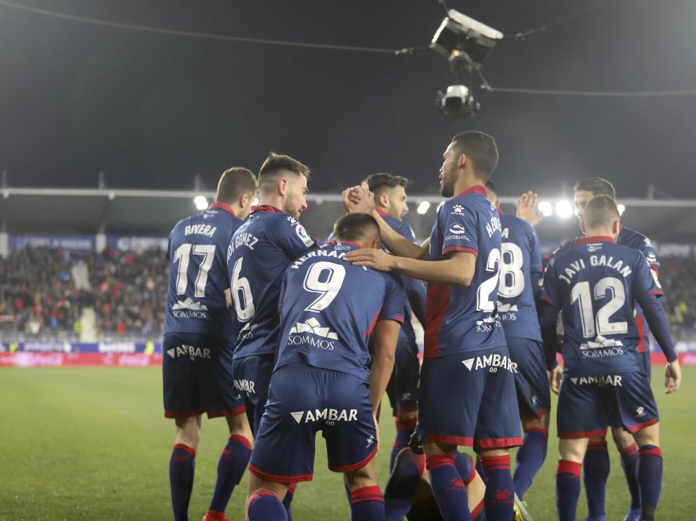Partido de la SD Huesca contra el Real Valladolid