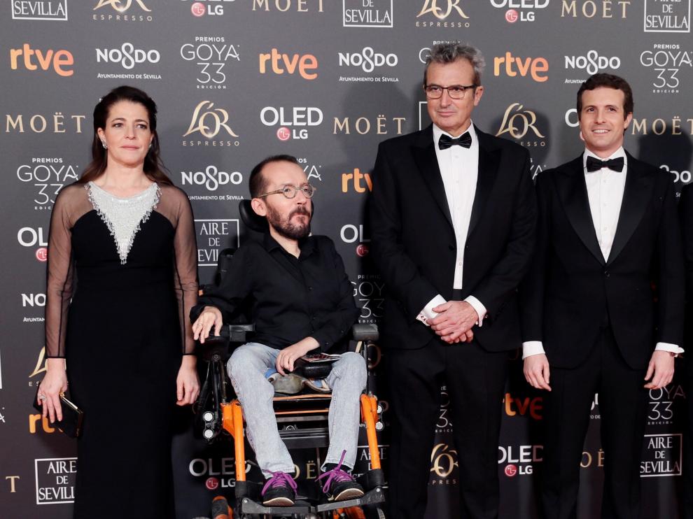 Echenique, a la entrada a la gala de los Goya.