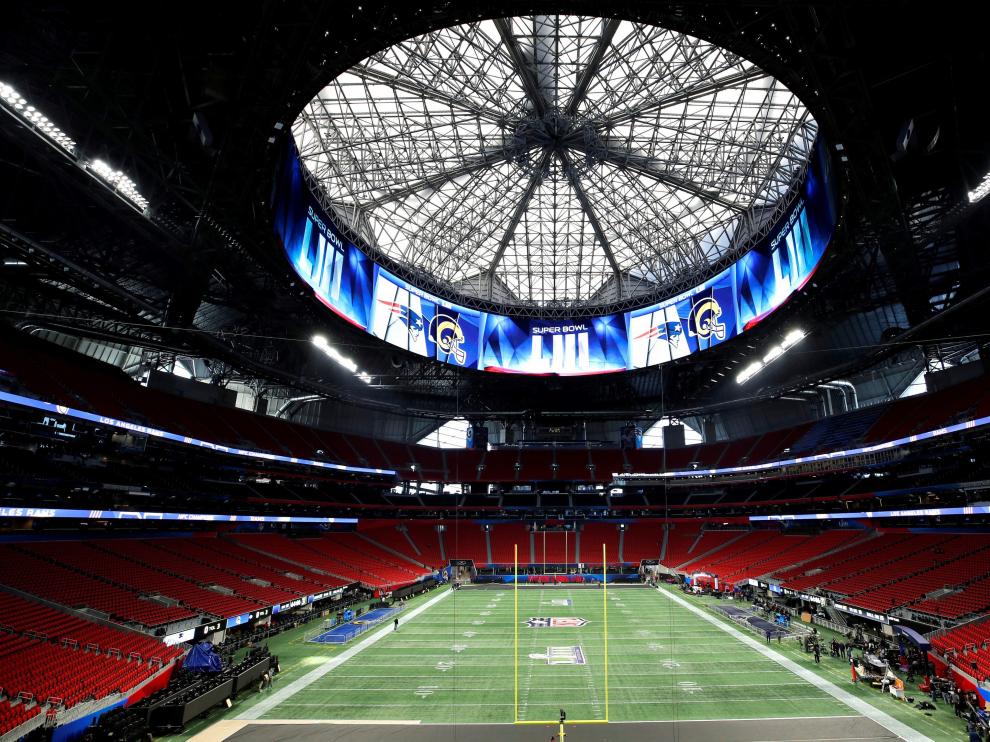 El Mercedes Benz Stadium de Atlanta, listo para la Super Bowl LIII