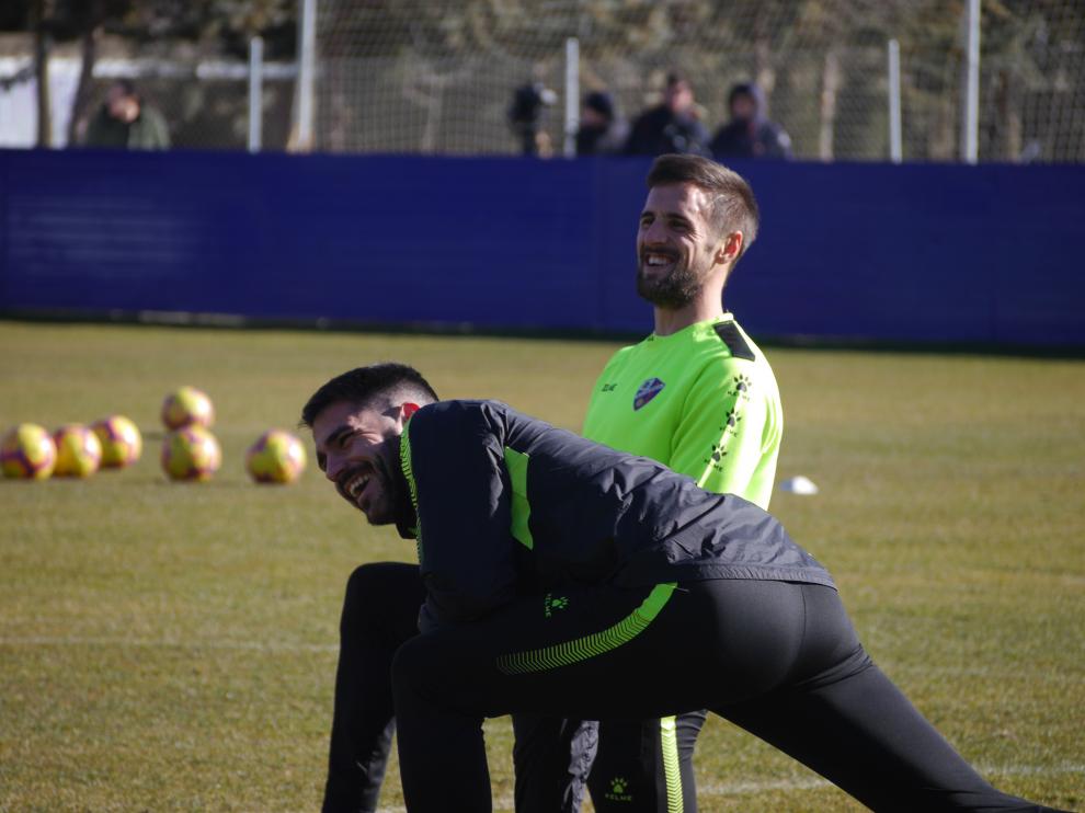 Santamaría, en el entrenamiento posterior a la victoria por 4-0 sobre el Valladolid.
