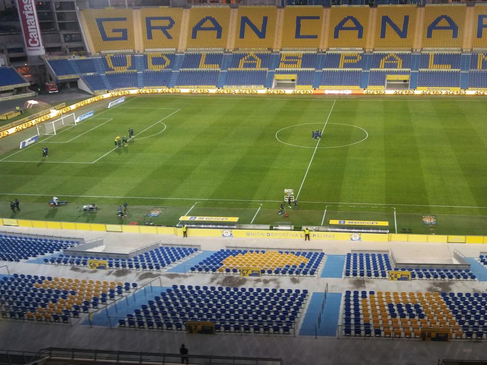 El estadio de Las Palmas, esta tarde.