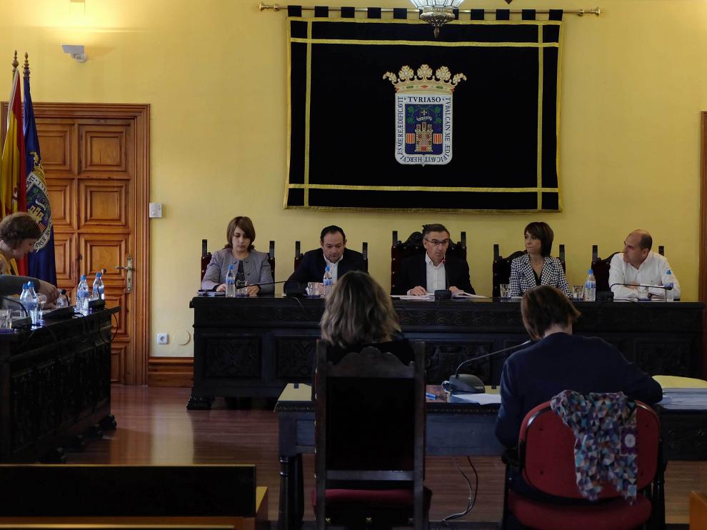 Pleno ordinario celebrado en el Ayuntamiento de Tarazona.