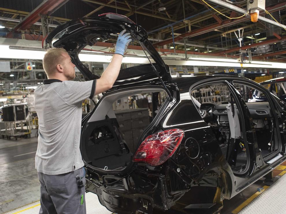 Actividad en la planta de Opel en Figueruelas