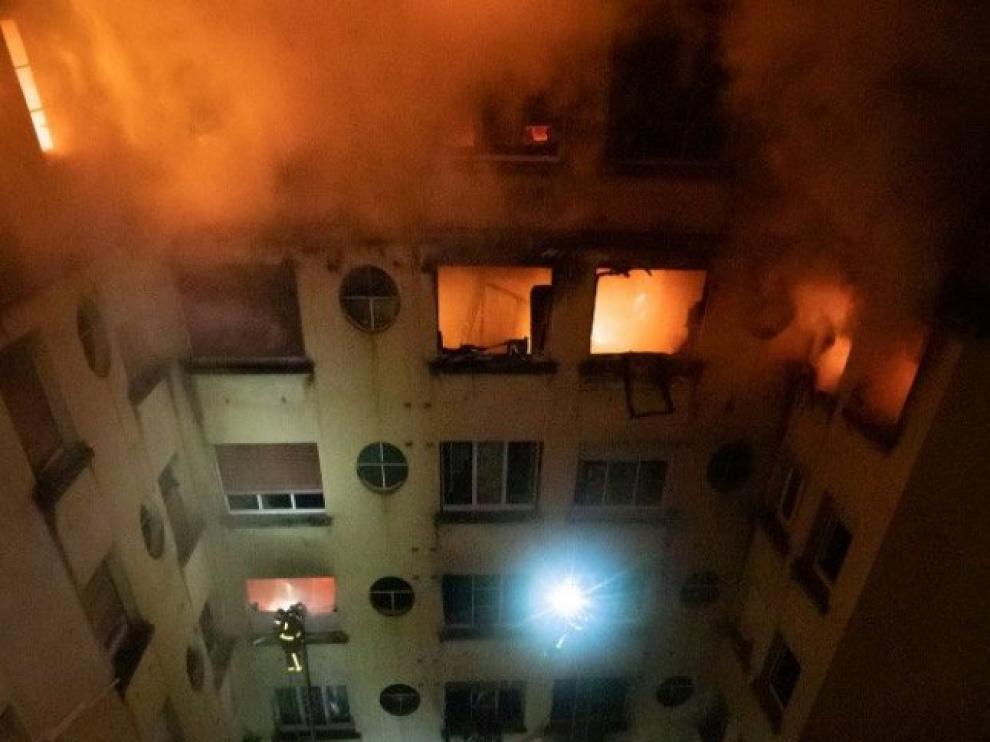 Incendio en una vivienda de París