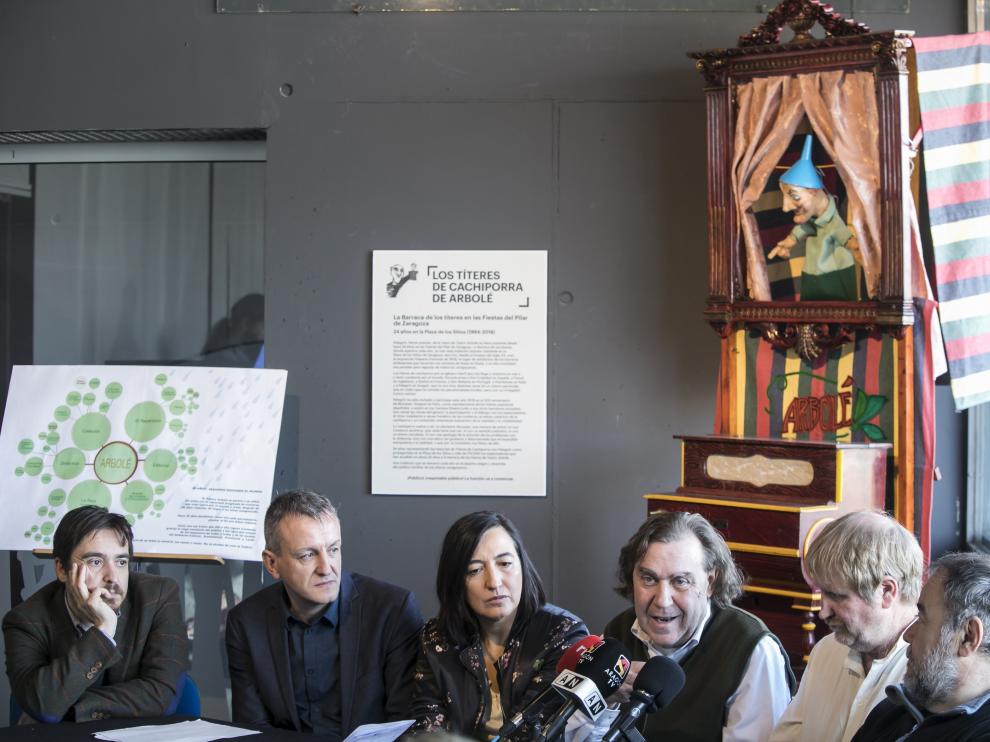 Nacho Escuín, Fernando Rivarés, Cristina Palacín, Esteban Villarocha, Pablo Girón e iñaqui Juárez.
