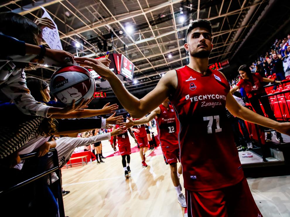 El joven ala-pívot del Tecnyconta, en el pasado partido ante el Movistar Estudiantes.