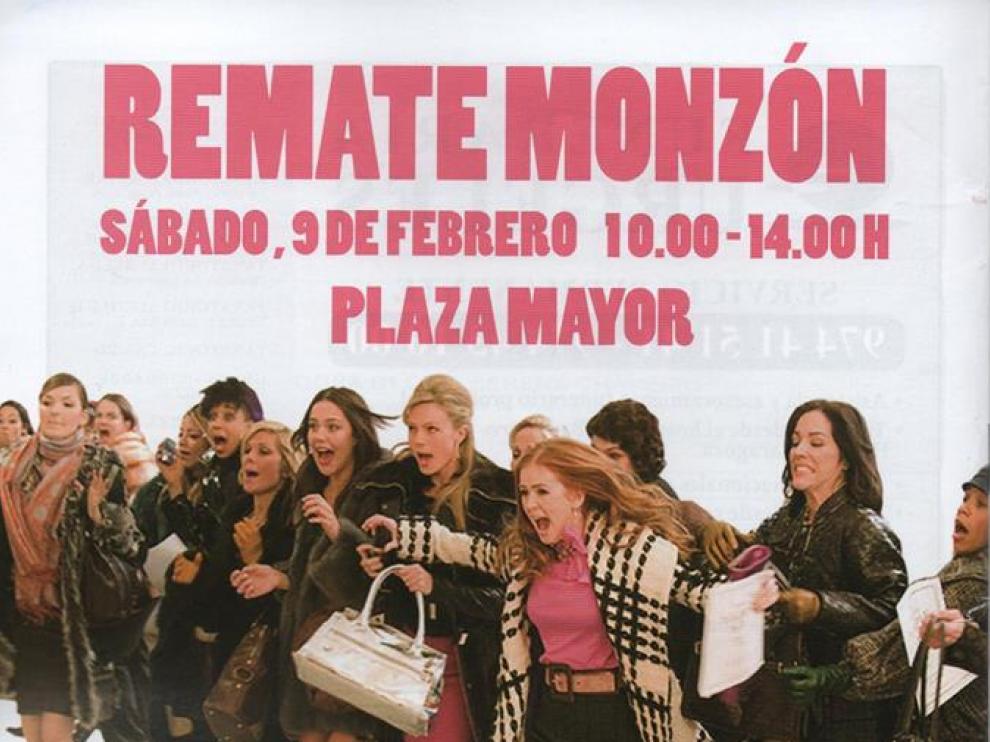 Cartel de la Feria del Remate de Monzón