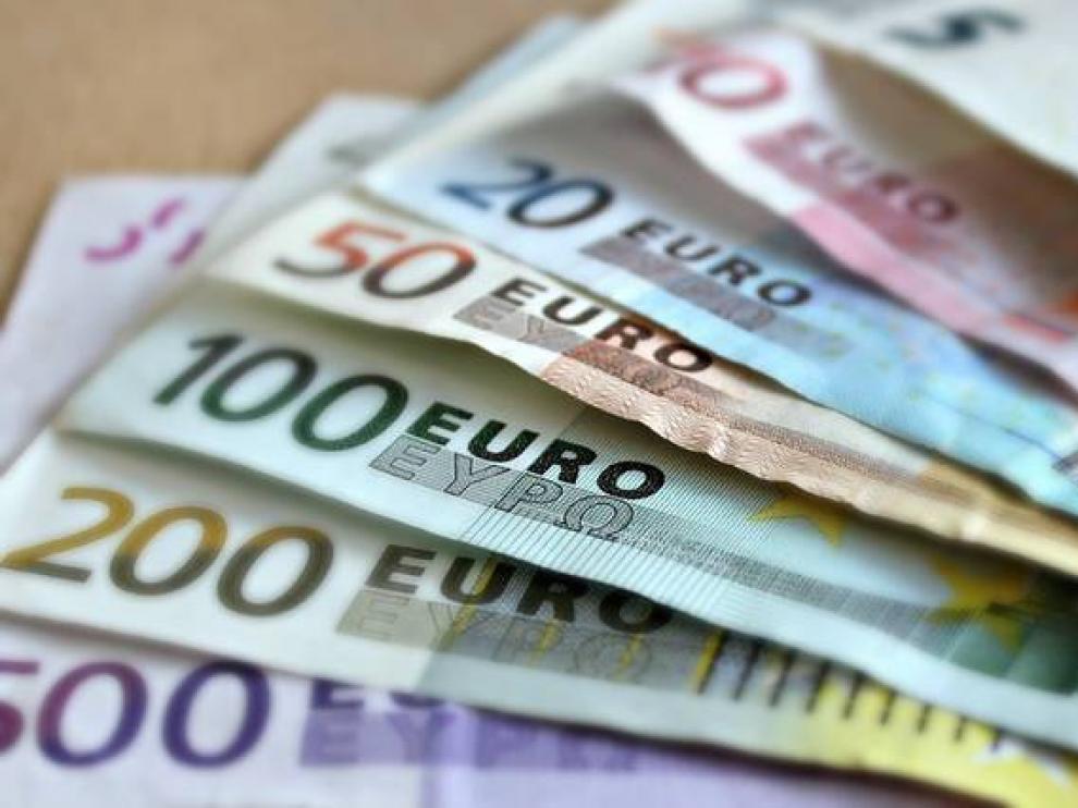 Billetes de euro.