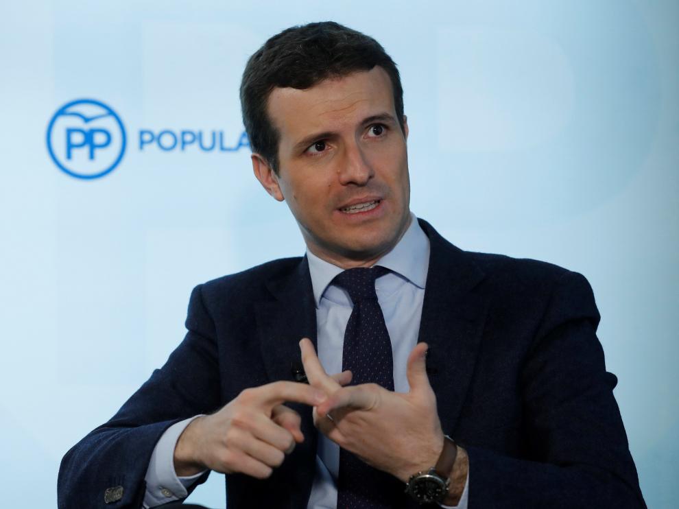 El líder del PP, Pablo Casado.