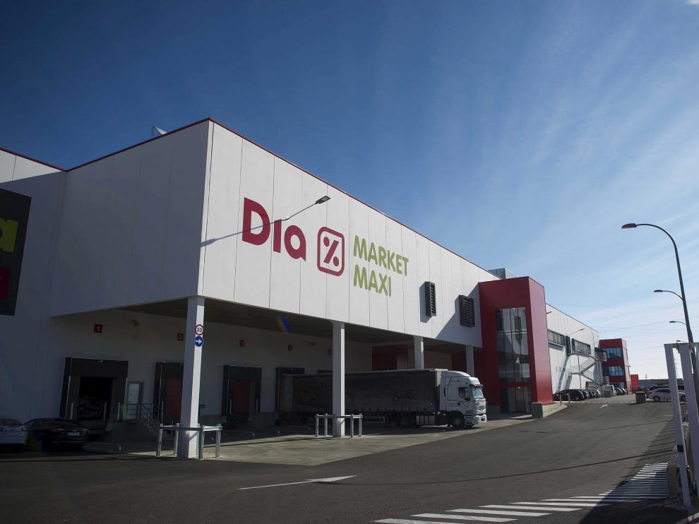 El centro logístico de DIA en Zaragoza.