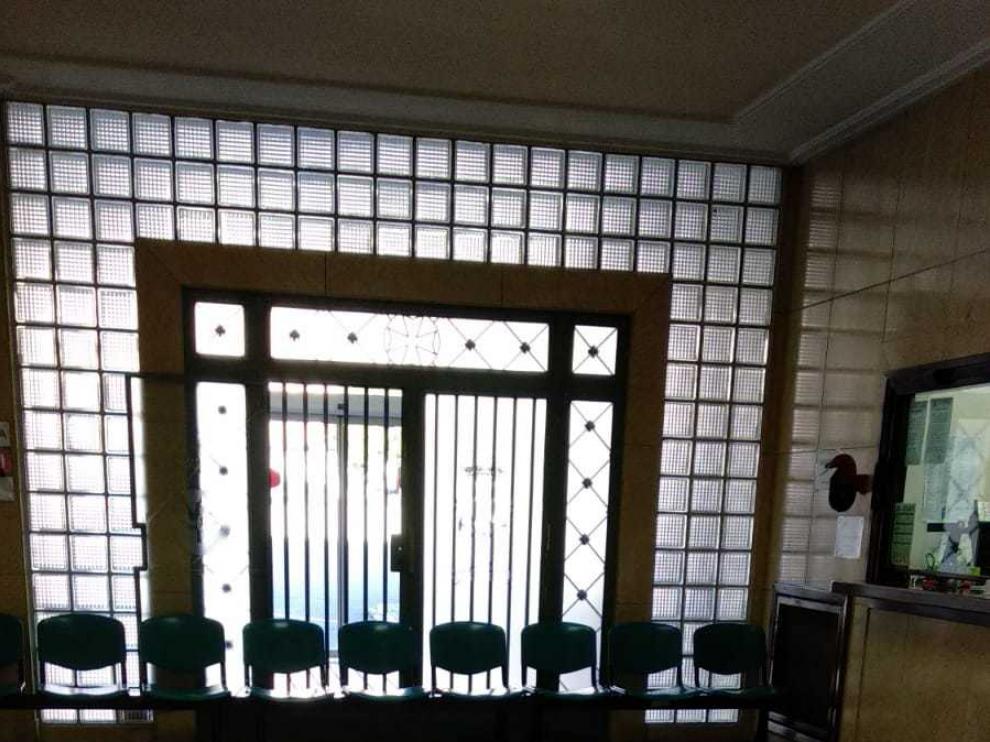 Aspecto que presentaba este viernes el Hospital Militar de Zaragoza.