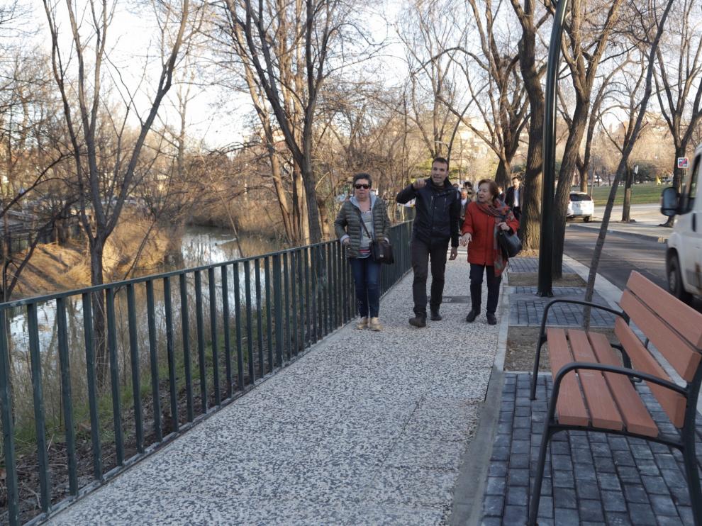 Obras de mejora en el entorno el Canal Imperial a su paso por La Paz.