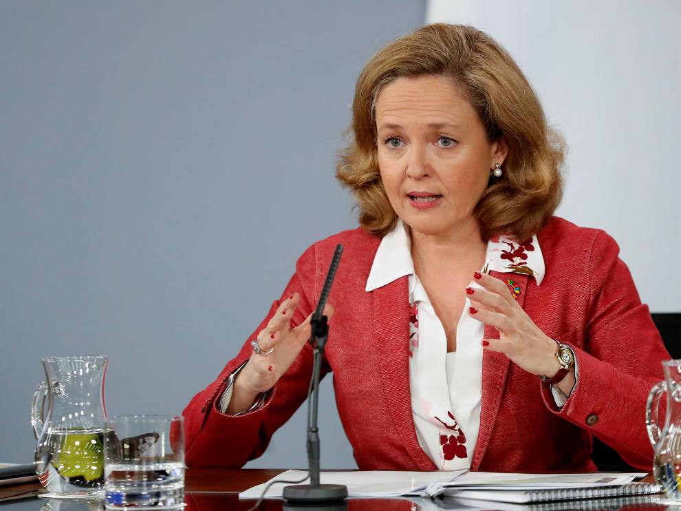 La ministra de Economía y Empresa, Nadia Claviño.