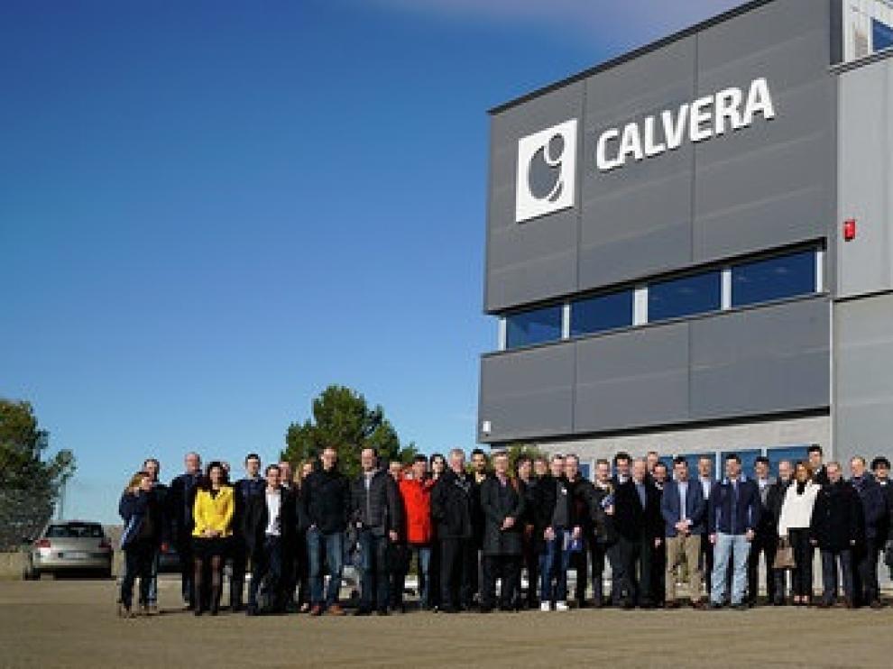 Profesionales de más de una veintena de empresas visitaron las instalaciones de Calvera en Épila.