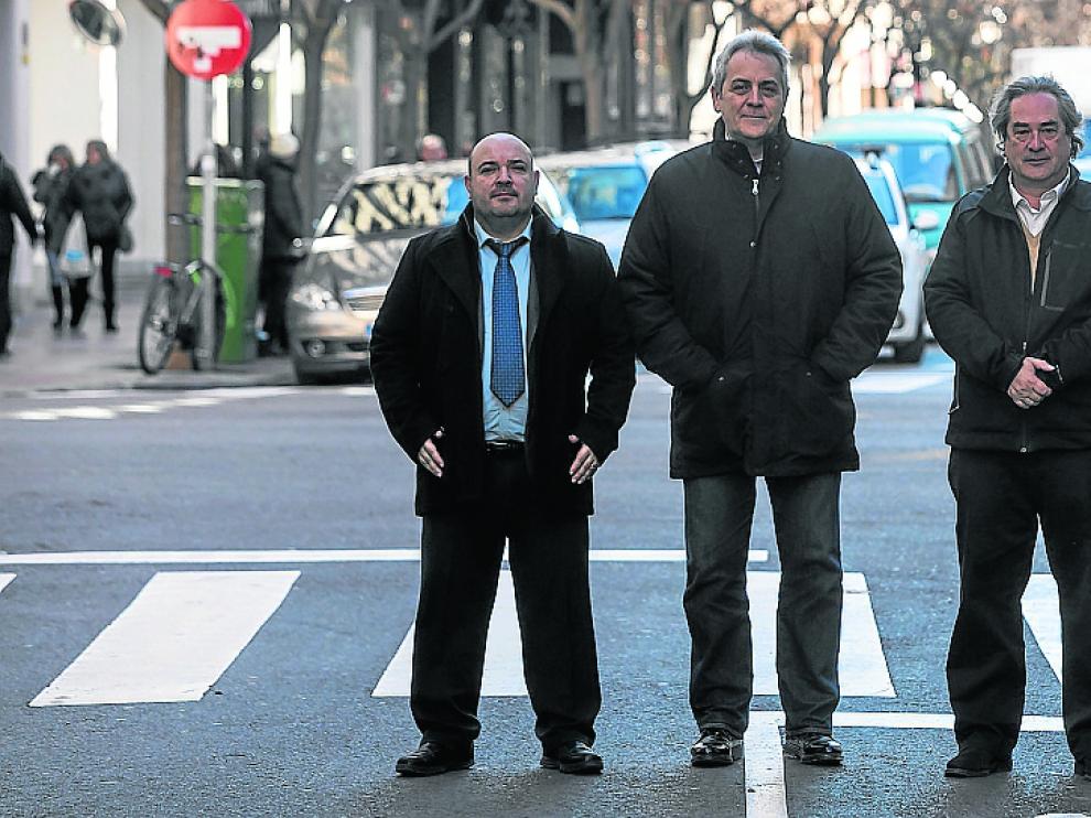 De izquierda a derecha, Carlos Arregui, Juan José Alba, Luis Soriano y Santiago Abad.