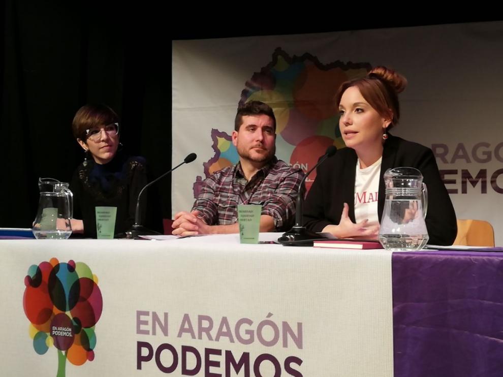 Barba, Escartín y Díaz, en la reunión de este sábado.