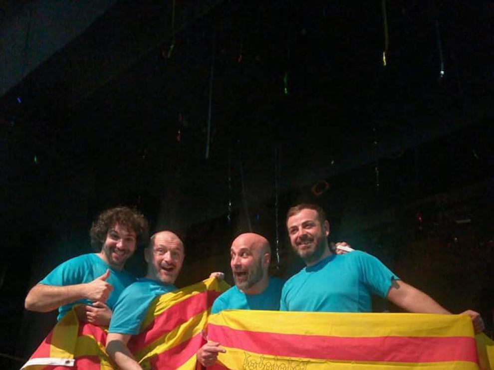 Los aragoneses,tras quedar segundos en el Match de Improvisación de Castellón.
