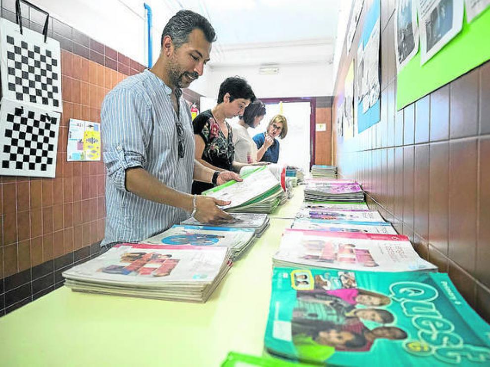 Imagen de archivo del banco de libros del colegio Puerta Sancho.