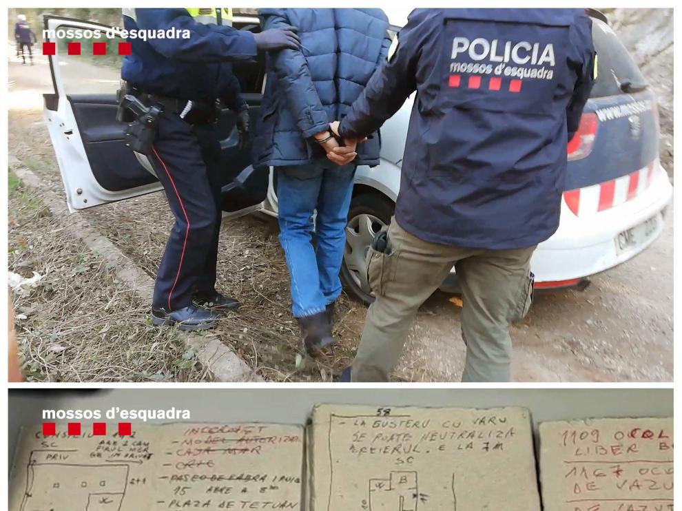 Los Mossos localizaron un dietario en el que el líder anotaba todas las gestiones, planos y rutinas de los empleados de los bares