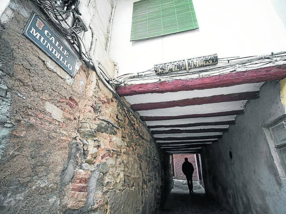 Pasaje en la calle Mundillo de Ateca.