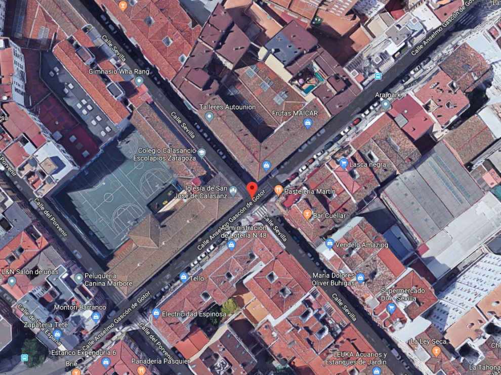 El suceso tuvo lugar en la calle de Gascón de Gotor con la calle de Sevilla.