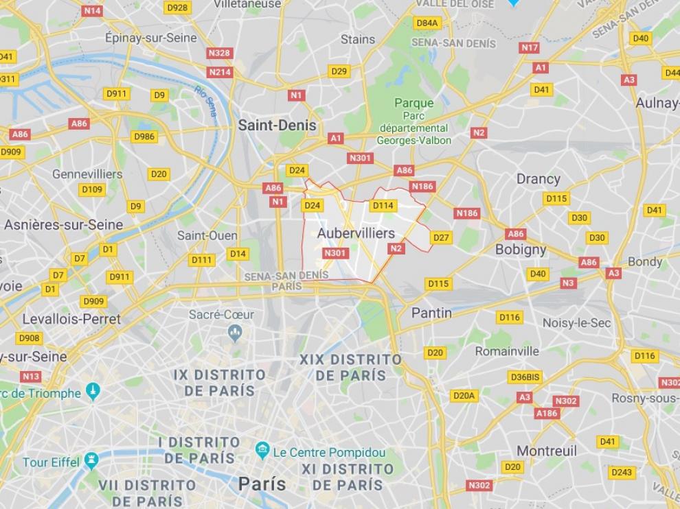 Los hechos ocurrieron hacia las 6.00 hora local (5.00 GMT) en la ciudad de Aubervilliers, limítrofe con París.