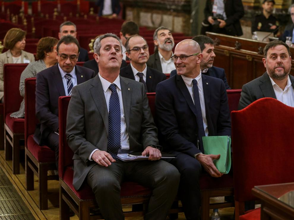 Los doce acusado en el juicio al 'proces'