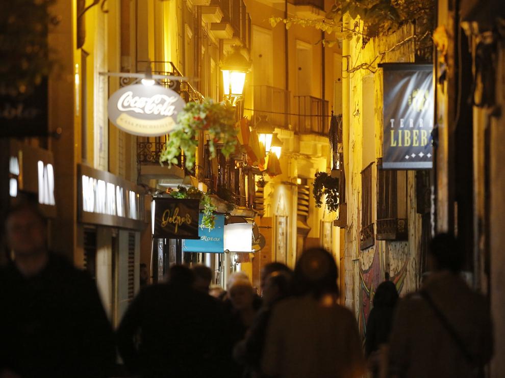 Las calles del Tubo, entre las más expuestas de la ciudad al ruido del ocio nocturno.