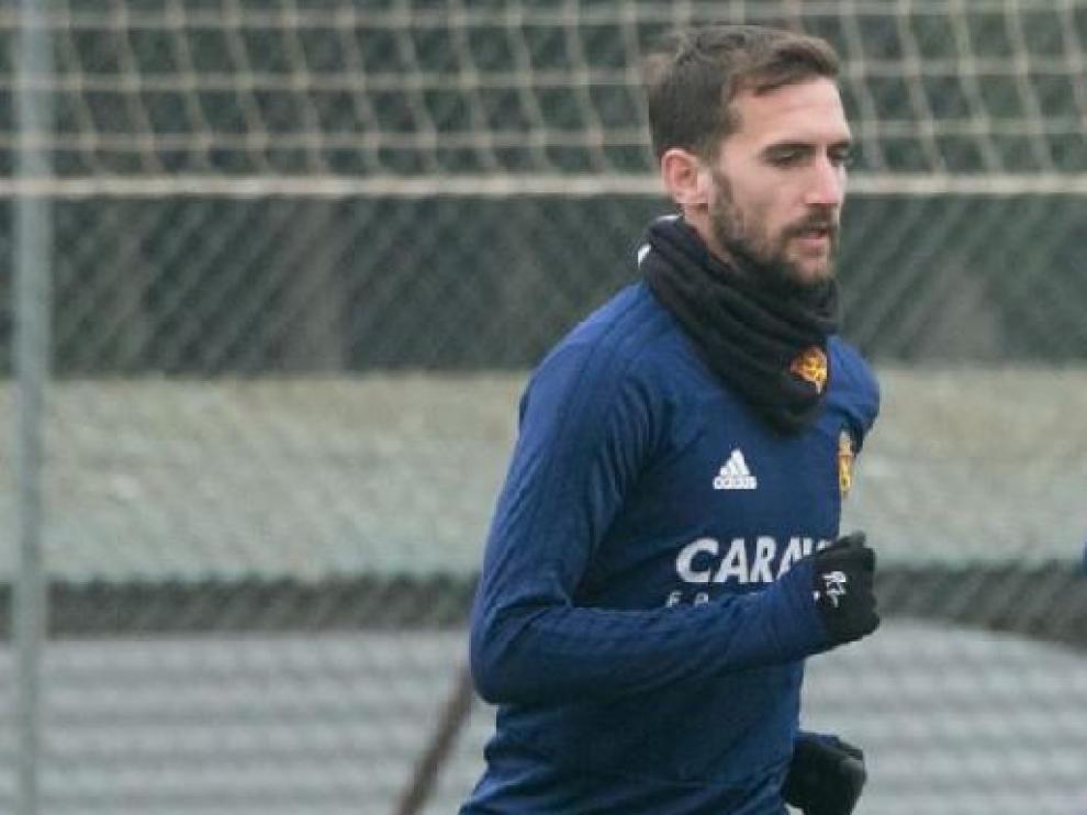 Benito, en el entrenamiento.
