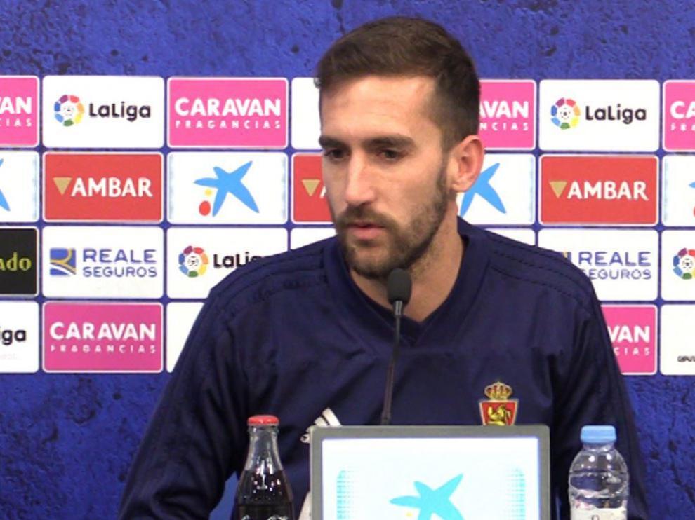 Alberto Benito, este martes en la sala de prensa de la Ciudad Deportiva.