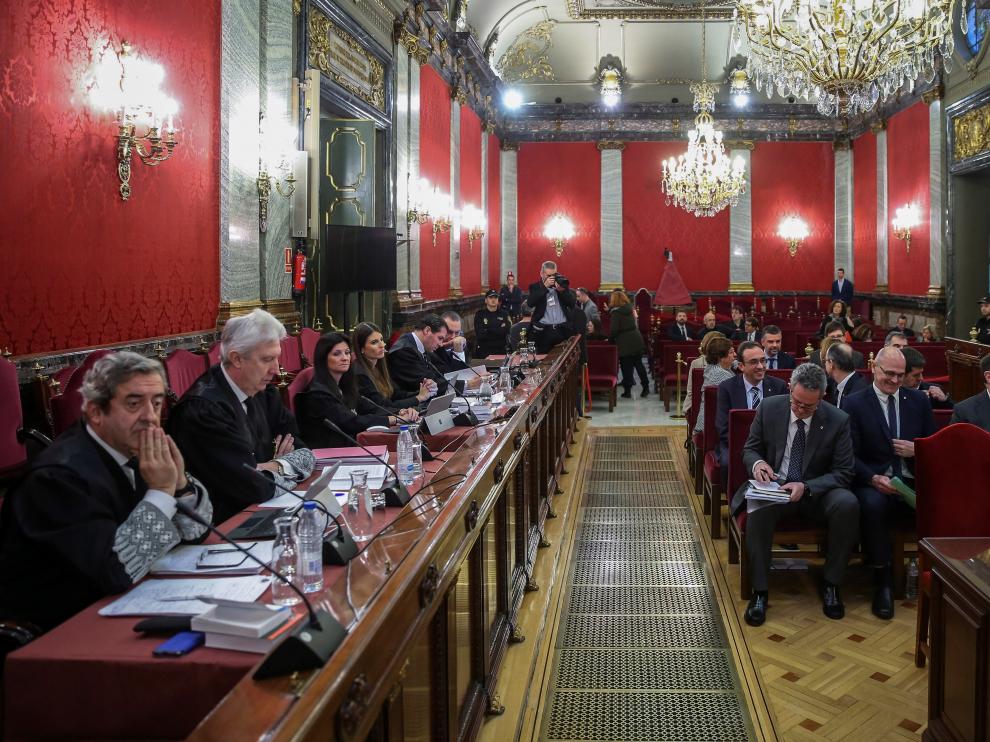 Un momento de la primera sesión del juicio.