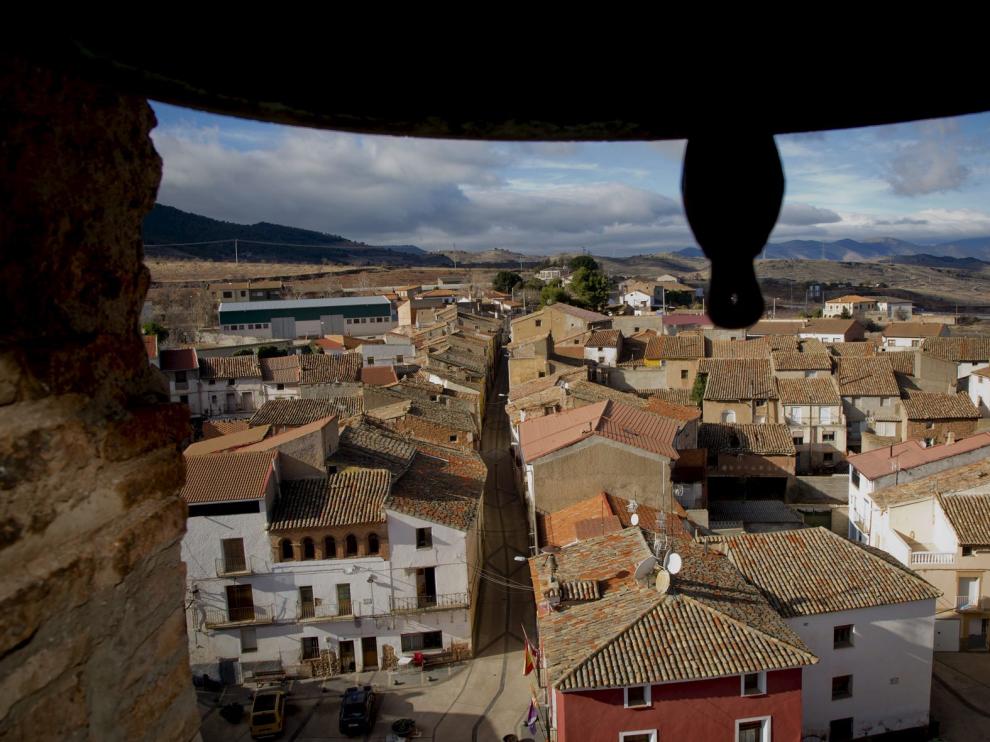Una vista de la localidad de El Frasno, en la comarca Comunidad de Calatayud.