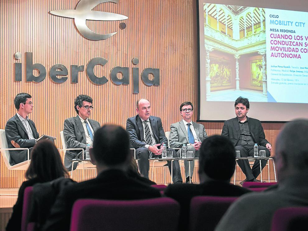 Javier de las Heras, Felipe Jiménez, Jaime Armengol, José Manuel Vassallo y Joshue Pérez, este miércoles.