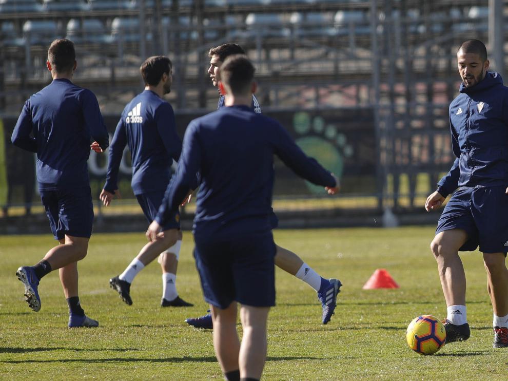 El Real Zaragoza prepara el partido frente al Albacete.