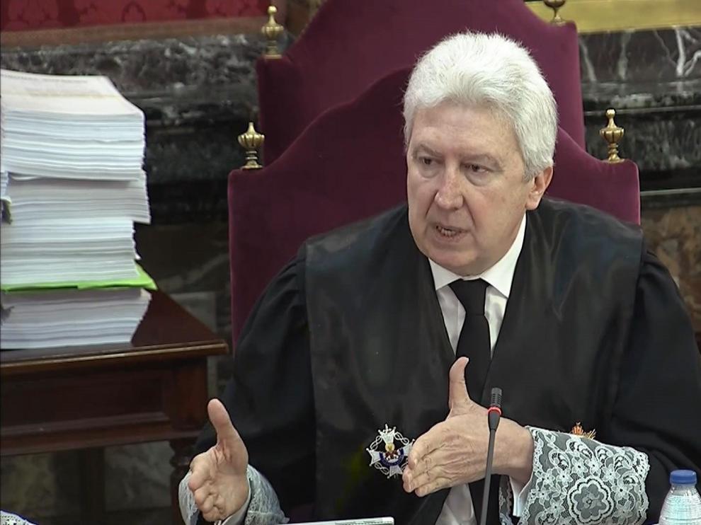 El fiscal Fidel Cadena durante el juicio.