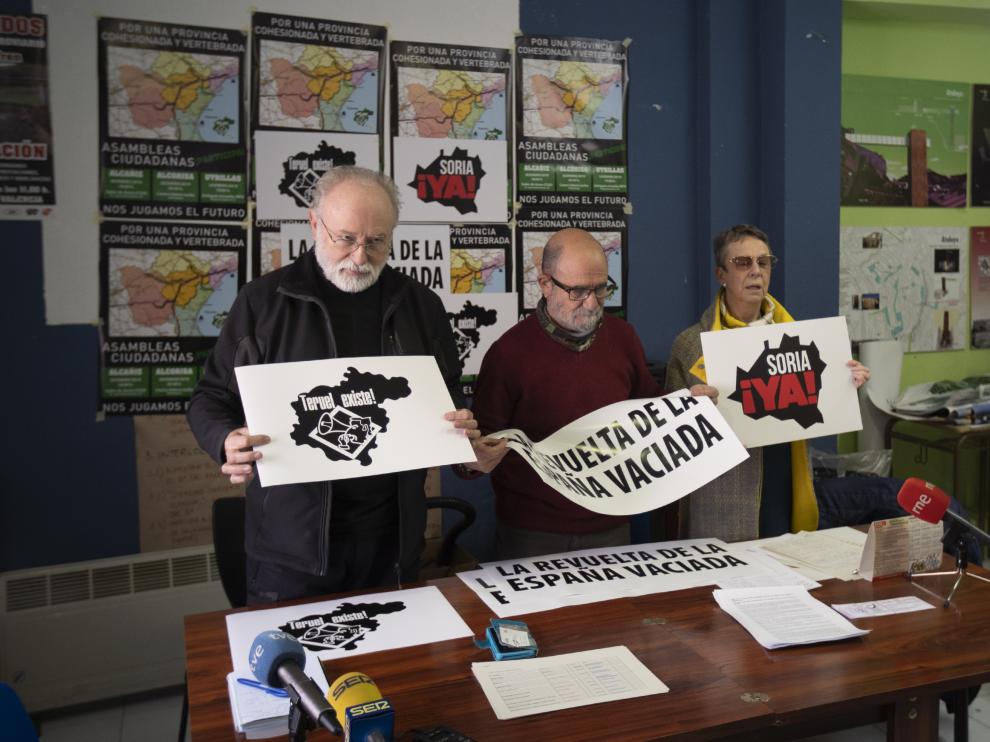 Representantes de Teruel Existe anuncian la manifestación de la "España vaciada".