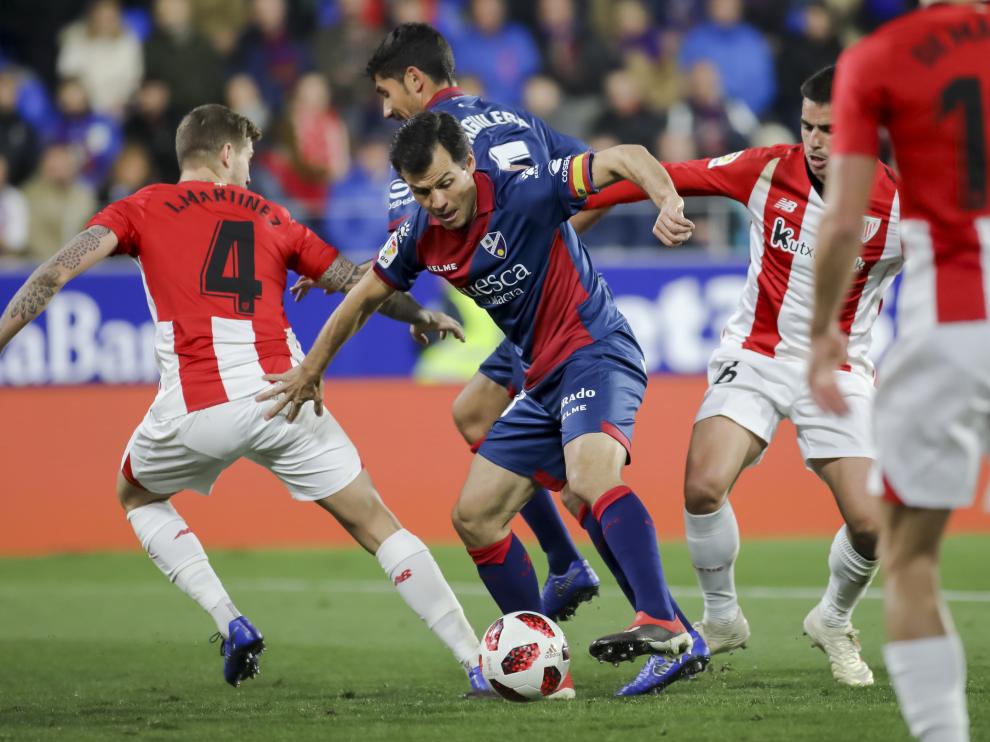 Camacho, en el partido de vuelta de la eliminatoria de Copa del Rey con el Athletic.