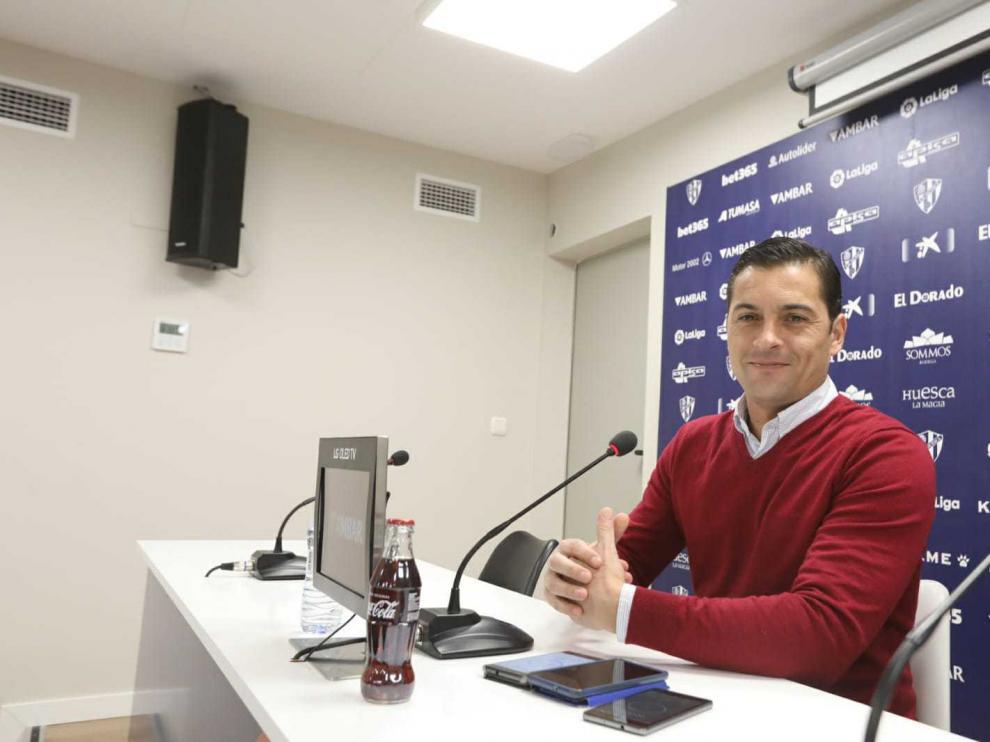 Francisco Rodríguez, en la rueda de prensa previa al partido con el Athletic.