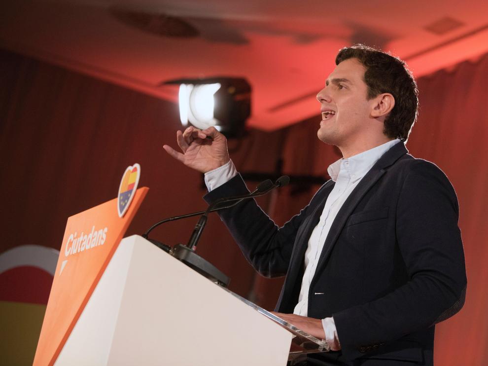Albert Rivera en un acto de partido