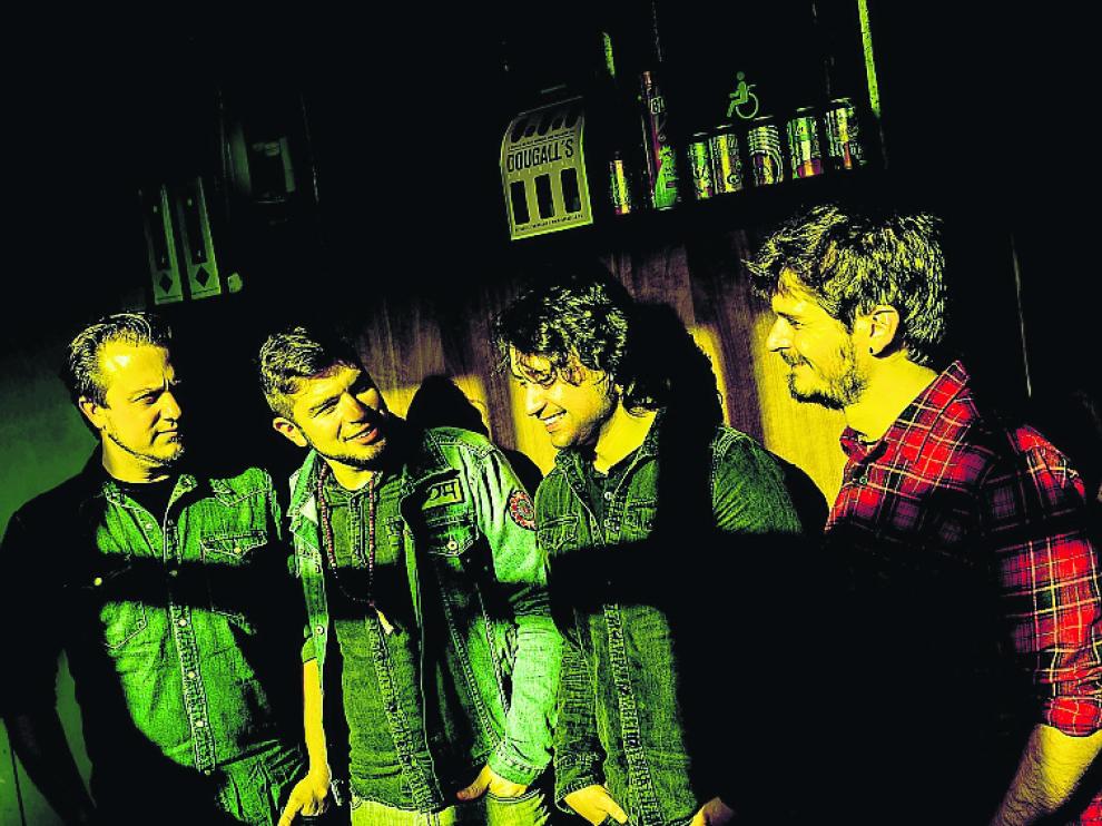 Los cuatro integrantes de The Kleejoss Band.