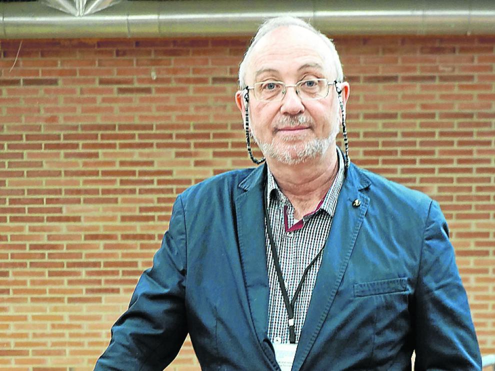 Ricardo Aliod, en el interior de la Feria de Zaragoza.