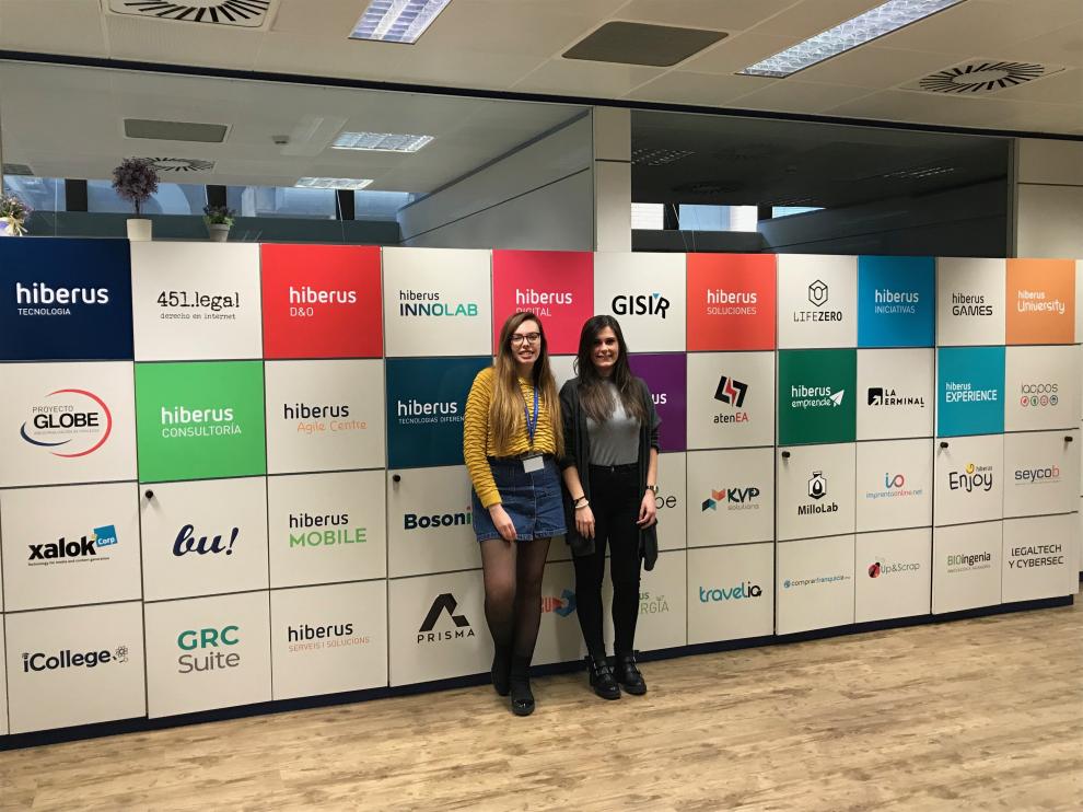 Julia Marco y Sara Martin, ganadoras de la primera y segunda edición de Talento Aragón Joven.